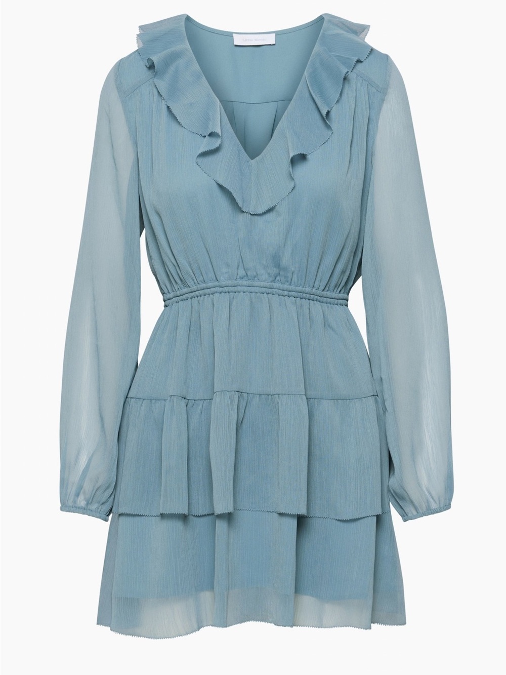 LIKE NEW Aritzia V-Neck Long Sleeve Mini Dress
